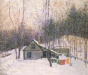 Lilla Cabot Perry A Snowy Monday France oil painting artist